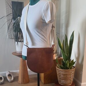Madewell Tan Leather Crossbody Bag